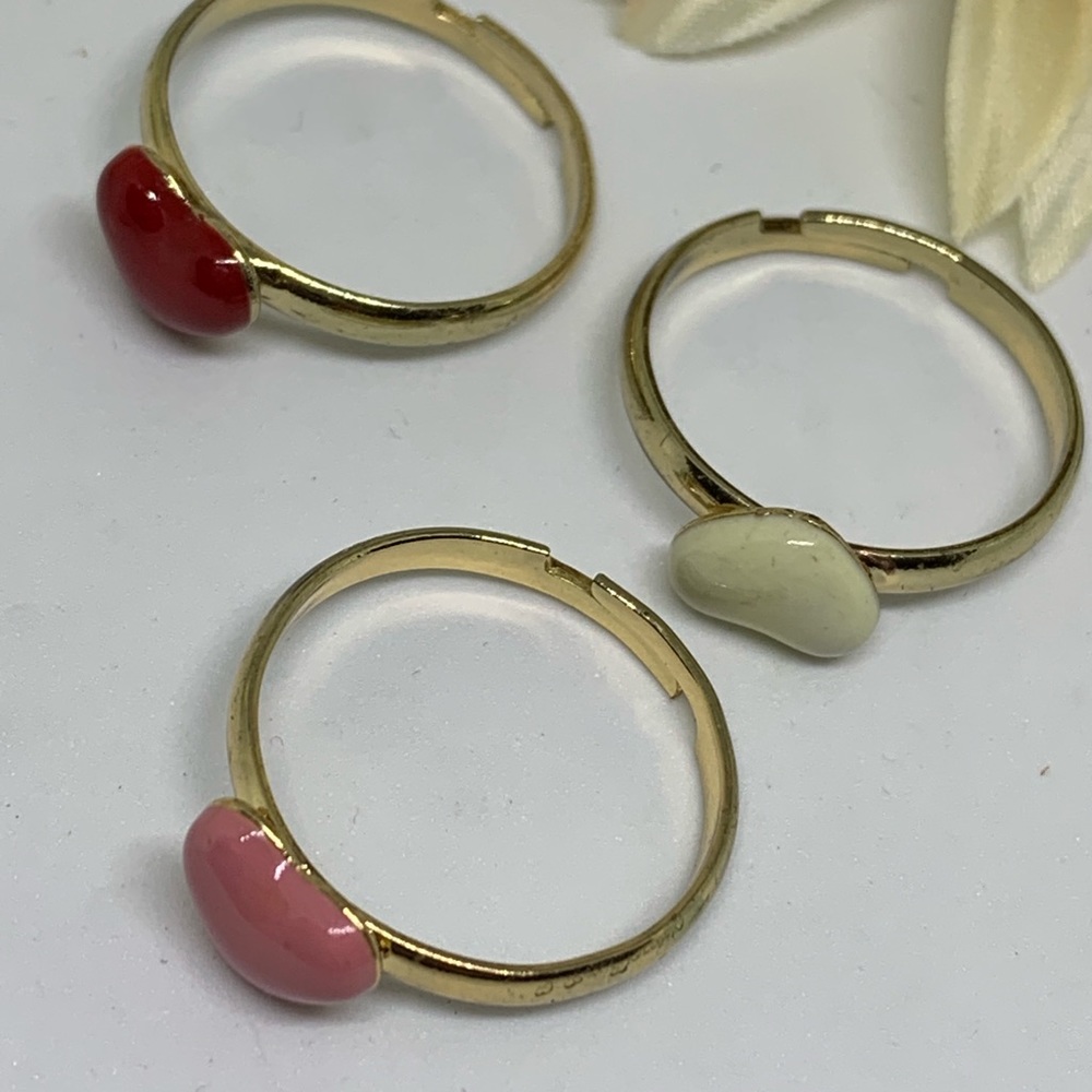 Stackable Ceramic Heart Fashion Rings -[JW-115] - Picture 3 of 7